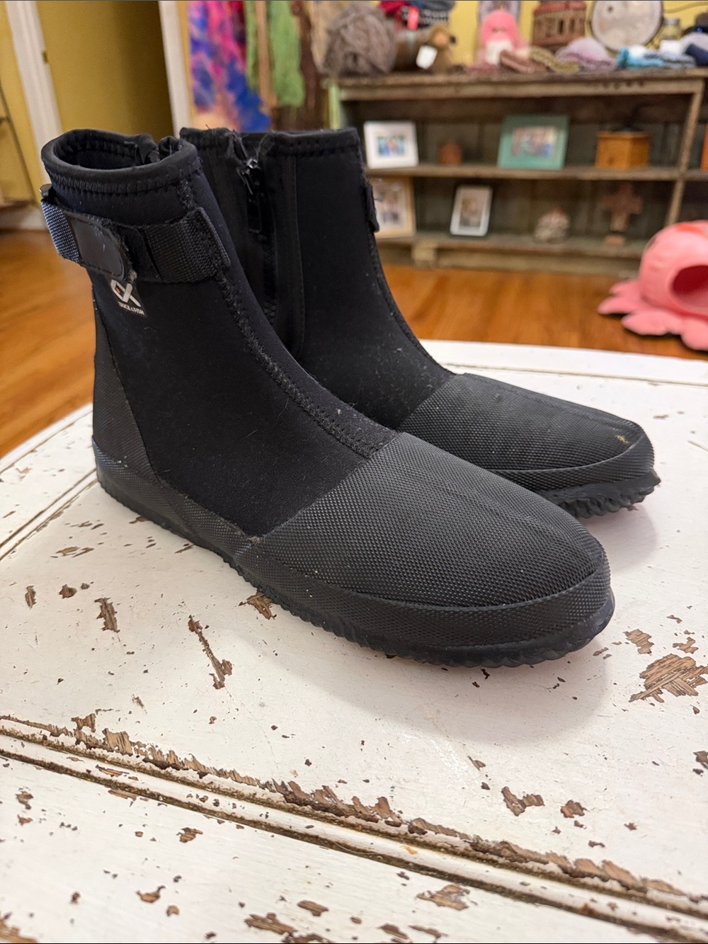 Duck & Fish Neoprene Wading Shoe Boots Unisex Black